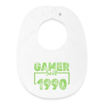 1990 - Baby Organic Bib - white - Front