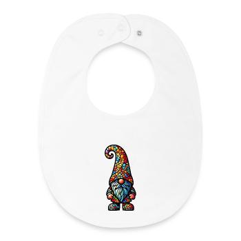 Gnome - Baby Organic Bib - white - Front