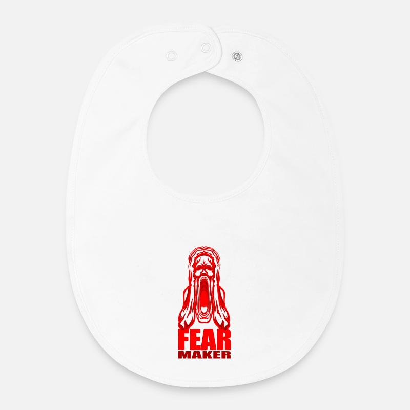 Faiseur de peur - Bavoir bébé bio - blanc