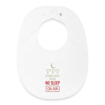 Theatre Technology Crew Stage Technician Sound - Baby Organic Bib - white - Front