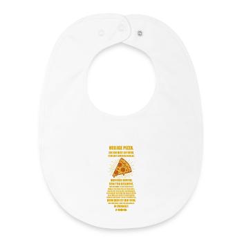 Church of the Holy Pizza 🍕 - Prayer - Baby Organic Bib - white - Front