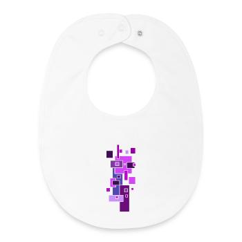 Building Blocks Architecture Pattern - Baby Organic Bib - white - Front
