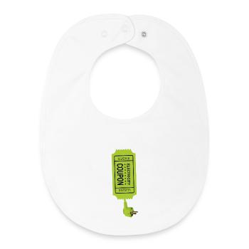 Coupon d’électricité - Bavoir bébé bio - blanc - Devant