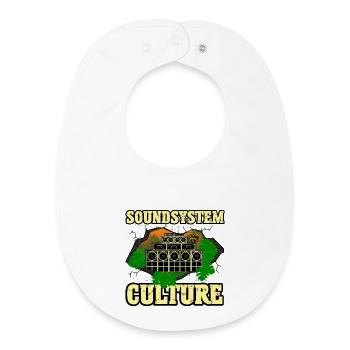 Soundsystem Culture - Baby Organic Lätzchen - Weiß - Vorne