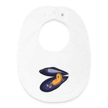 Lazy Mold Under Night Shards - Baby Organic Bib - white - Front