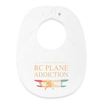 Model Airplane Model Airplane - Baby Organic Bib - white - Front