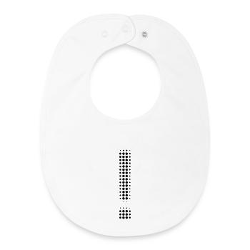 Exclamation mark - Baby Organic Bib - white - Front