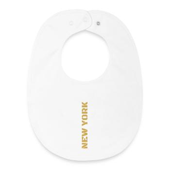 New York - Baby Organic Bib - white - Front