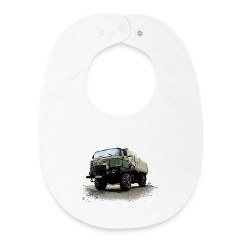 IFA | L60 | DDR | LKW - Baby Organic Lätzchen - Weiß - Vorne