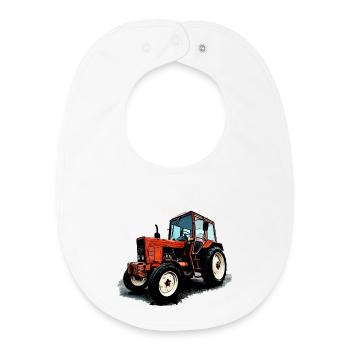 Belarus MTS 550 - Baby Organic Bib - white - Front