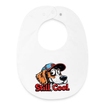 Still Cool Dog - Baby Organic Bib - white - Front