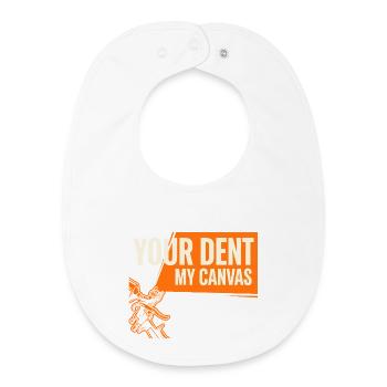 Car Body Workshop Car Body Technician - Baby Organic Bib - white - Front