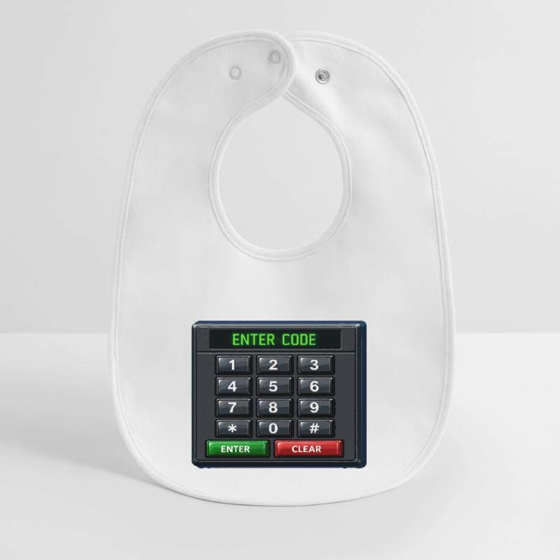 Geben Sie Code Keypad Neon ein Baby Organic Lätzchen