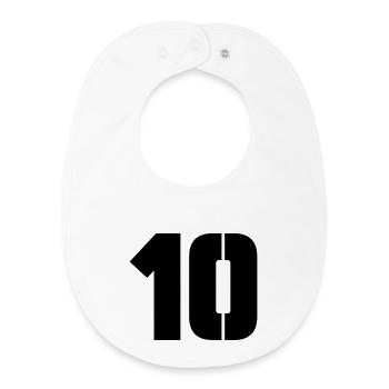 10 - Baby Organic Bib - white - Front