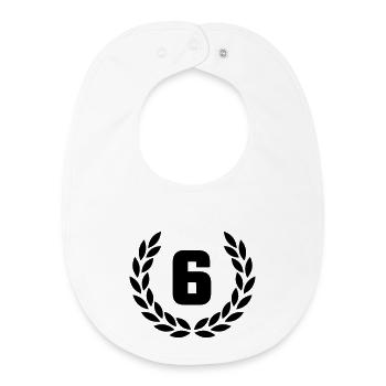 Jubilé 60 - Bavoir bébé bio - blanc - Devant