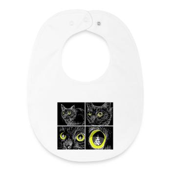 TARGET LOCKED - Baby Organic Bib - white - Front