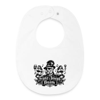 Franz Joseph Buam Logo - Baby Organic Bib - white - Front