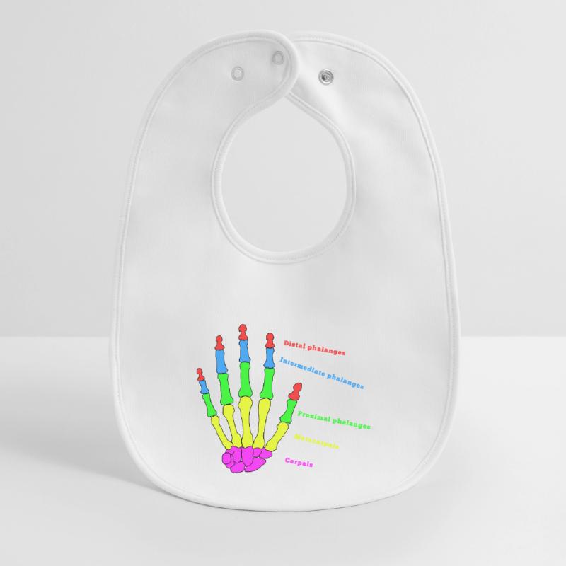 Hand Bone Anatomy Human Evolution Physio Baby Organic Bib