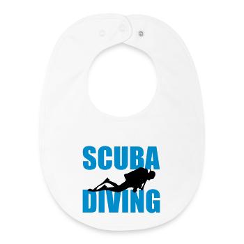 Scuba Diving - Baby Organic Bib - white - Front