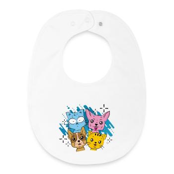 enfants - Bavoir bébé bio - blanc - Devant