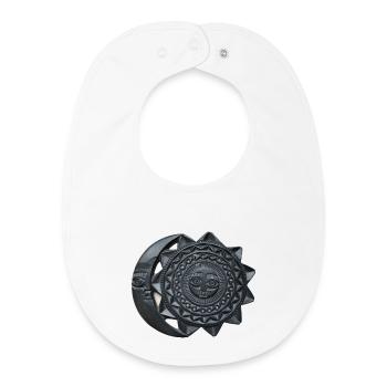 Sun and Moon of the Inca - Baby Organic Bib - white - Front