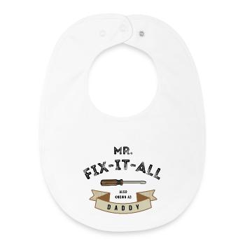 I fix everything - Baby Organic Bib - white - Front