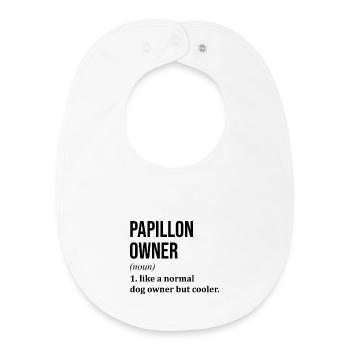Papillon - Bavoir bébé bio - blanc - Devant