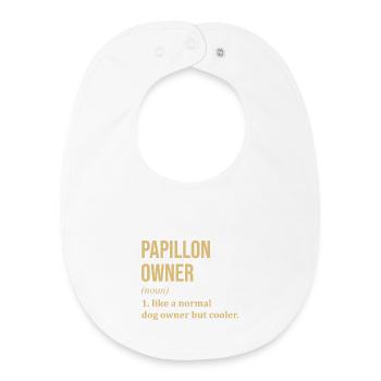 Papillon - Bavoir bébé bio - blanc - Devant