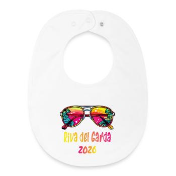 Riva del Garda 2026 Sunglasses - Baby Organic Bib - white - Front