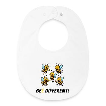 BEE DIFFERENT! - Baby Organic Bib - white - Front