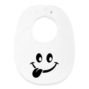 Smilie - Baby Organic Bib - white - Front