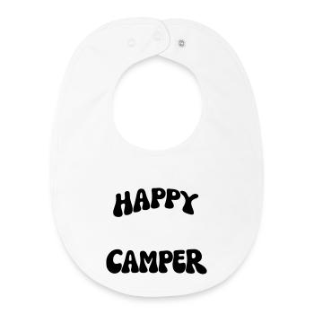 Campeur heureux - Bavoir bébé bio - blanc - Devant
