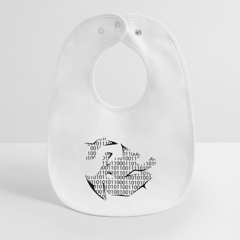binary code Baby Organic Bib