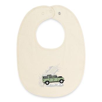 Series 110 Splash - Baby Organic Bib - soft Ecru - Front