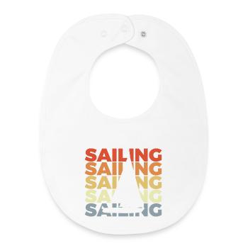 Vintage Sailing - Baby Organic Bib - white - Front
