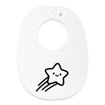 shooting star - Baby Organic Bib - white - Front