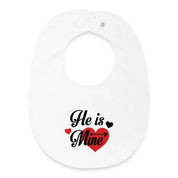 New Love Expression Design - Baby Organic Bib - white - Front