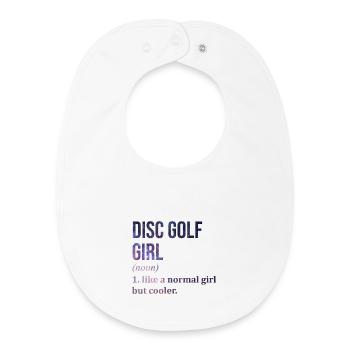 Discgolf - Baby Organic Lätzchen - Weiß - Vorne