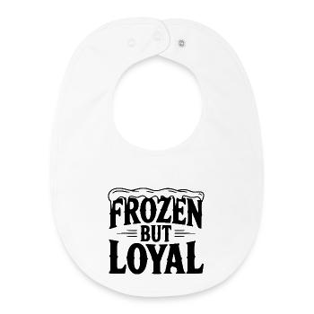 Frozen but Loyal - Baby Organic Bib - white - Front