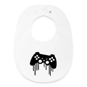 Manette de jeu - Bavoir bébé bio - blanc - Devant
