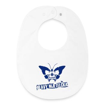 HEAVY MJETELČKA - Baby Organic Bib - white - Front