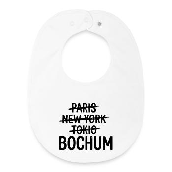 Bochum, Ruhrpott, Ruhrgebiet Maillot de la ville - Bavoir bébé bio - blanc - Devant