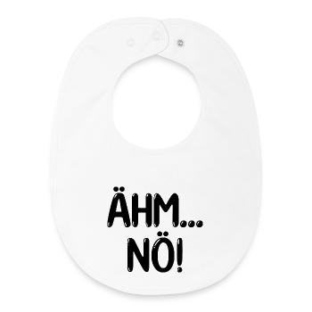 Euh, non, drôle de dire - Bavoir bébé bio - blanc - Devant
