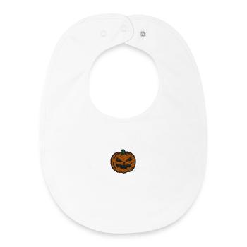 Spooky pumpkin - Baby Organic Lätzchen - Weiß - Vorne