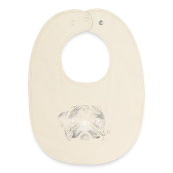 Mops - Baby Organic Lätzchen - Natur - Vorne