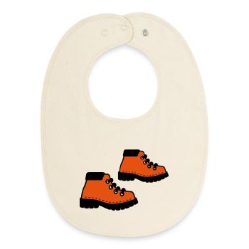 walking boots - Baby Organic Bib - soft Ecru - Front