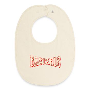 bastards bandit dieb bastard ghetto strasse hiphop - Baby Organic Bib - soft Ecru - Front