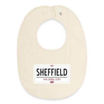 Ortsschild Sheffield - Baby Organic Lätzchen - Natur - Vorne