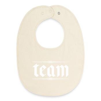 Team - Baby Organic Bib - soft Ecru - Front
