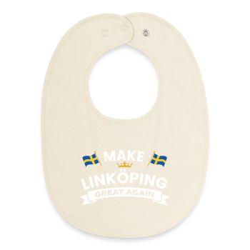 Linköping Stronger cohesion - Baby Organic Bib - soft Ecru - Front
